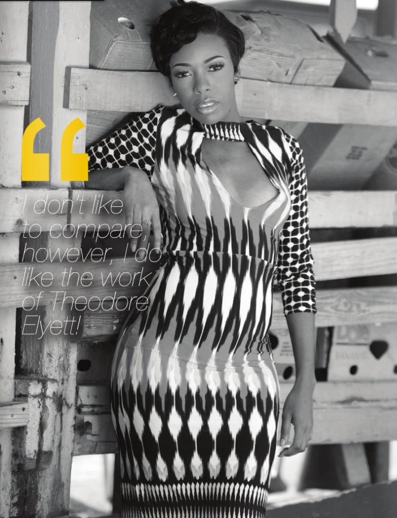 Bahamas Photographer Farreno Ferguson photographs Bahamian designer Phylicia Ellis for eLIFE 242 Magazine