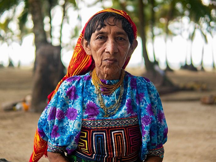 An Indigenous Guna Yala Woman, San Blas Islands Panama